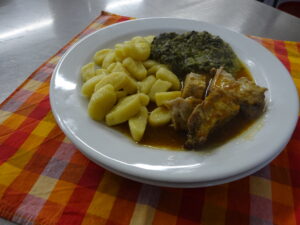 Pečená krkovička, špenát - Obrázek 2