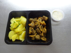 Smažené žampiony, tatarka